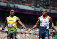 The 2012 London Olympic Games, Athletics, 100m, Britain - 04 Aug 2012