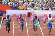 The 2012 London Olympic Games, Athletics, Men's 100m, Britain - 04 Aug 2012
