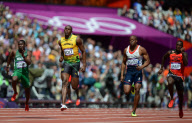 The 2012 London Olympic Games, Athletics, Men's 100m, Britain - 04 Aug 2012