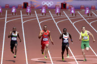 The 2012 London Olympic Games, Athletics, Men's 100m, Britain - 04 Aug 2012
