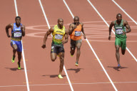 The 2012 London Olympic Games, Athletics, Men's 100m, Britain - 04 Aug 2012