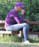 Semi-Exclusive... Brigitte Nielsen Getting Drunk In A Park