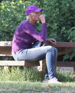 Semi-Exclusive... Brigitte Nielsen Getting Drunk In A Park
