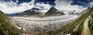 Der Aletschgletscher in der Schweiz
