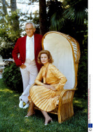 MONACO ROYAL FAMILY 1973 - GRIMALDI PALACE GARDEN