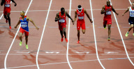 The 2012 London Olympic Games, Athletics, Men's 400m Hurdles, Britain - 06 Aug 2012