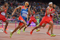 The 2012 London Olympic Games, Athletics, Men's 400m Hurdles, Britain - 06 Aug 2012