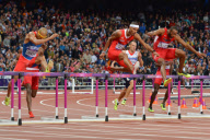 The 2012 London Olympic Games, Athletics, Men's 400m Hurdles, Britain - 06 Aug 2012