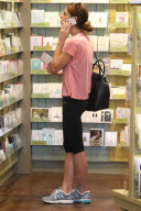 Ashley Greene Stops Off To Buy a Card