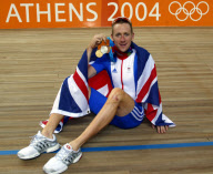 Olympic Games 2004. Athens. Pic: Andy Hooper.....daily Mail 25.08.04. Cycling .... Gb Cycling Medallist Bradley Wiggins With Gold Silver Bronze
