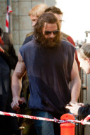 HUGH JACKMAN and son OSCAR on Wolverine set in Surry Hills