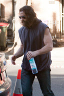 HUGH JACKMAN and son OSCAR on Wolverine set in Surry Hills