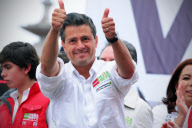 Mexico's Pena Nieto campaigns for Presidency