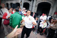 Mexico's Pena Nieto campaigns for Presidency