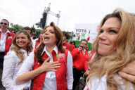 Mexico's Pena Nieto campaigns for Presidency