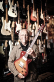 Martin Barre in Manson's guitar shop, Exeter, Devon, Britain - 03 Aug 2012