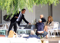 'What about love' on set filming, Snagov Lake, near Bucharest, Romania - 08 Aug 2012
