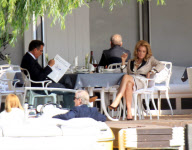'What about love' on set filming, Snagov Lake, near Bucharest, Romania - 08 Aug 2012
