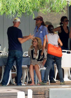 'What about love' on set filming, Snagov Lake, near Bucharest, Romania - 08 Aug 2012