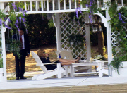 'What about love' on set filming, Snagov Lake, near Bucharest, Romania - 08 Aug 2012