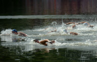 The 2012 London Olympic Games, Women's Open Water 10k Swimming, Serpentine, Hyde Park, London, Britain - 09 Aug 2012