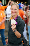 Adelinde Cornelissen out and about in Greenwich, London, Britain - 09 Aug 2012
