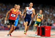 The 2012 London Olympic Games, Athletics, Men's 4x100m Relay, Britain - 10 Aug 2012