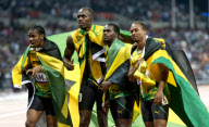The 2012 London Olympic Games, Athletics, Men's 4x100m Relay, Britain - 11 Aug 2012