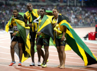 The 2012 London Olympic Games, Athletics, Men's 4x100m Relay, Britain - 11 Aug 2012
