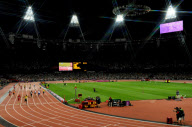 The 2012 London Olympic Games, Athletics, Men's 4x100m Relay, Britain - 11 Aug 2012