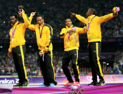 The 2012 London Olympic Games, Athletics, Men's 4x100m Relay, Britain - 11 Aug 2012