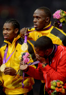 The 2012 London Olympic Games, Athletics, Men's 4x100m Relay, Britain - 11 Aug 2012