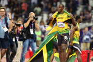 The 2012 London Olympic Games, Athletics, Men's 4x100m Relay, Britain - 11 Aug 2012