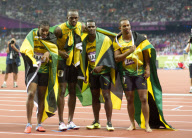 The 2012 London Olympic Games, Athletics, Men's 4x100m Relay, Britain - 11 Aug 2012