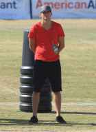 Ashton Kutcher At The Dallas Cowboys Training Camp