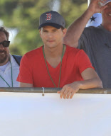 Ashton Kutcher At The Dallas Cowboys Training Camp