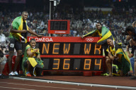 The 2012 London Olympic Games, Athletics, Men's 4x100m Relay, Britain - 11 Aug 2012