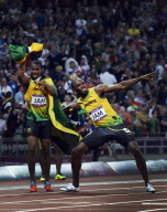 The 2012 London Olympic Games, Athletics, Men's 4x100m Relay, Britain - 11 Aug 2012