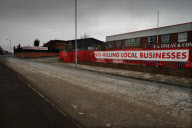 The Olympic Park site in Hackney marshes Stratford before the construction began in February 2006.


