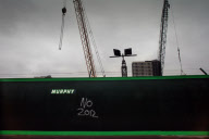 The Olympic Park site in Hackney marshes Stratford before the construction began in February 2006.

