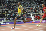 The 2012 London Olympic Games, Athletics, Men's 4x100m Relay, Britain - 11 Aug 2012