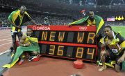 The 2012 London Olympic Games, Athletics, Men's 4x100m Relay, Britain - 11 Aug 2012