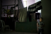 Syrian war refugees in Aleppo