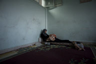 Syrian war refugees in Aleppo
