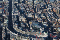 Aerial views of London, Britain - 2012