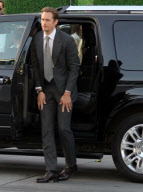 Alexander Skarsgard at Battleship premiere