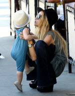 Exclusive... Rachel Zoe And Family Out For Lunch In Beverly Hills
