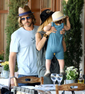 Exclusive... Rachel Zoe And Family Out For Lunch In Beverly Hills