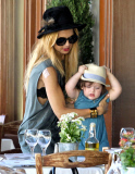 Exclusive... Rachel Zoe And Family Out For Lunch In Beverly Hills