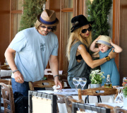 Exclusive... Rachel Zoe And Family Out For Lunch In Beverly Hills